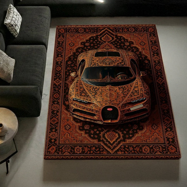 Bugatti Chiron Amber Car Rug
