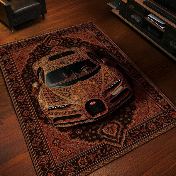 Bugatti Chiron Amber Car Rug
