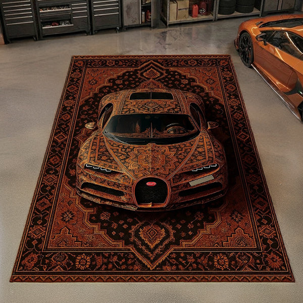 Bugatti Chiron Amber Car Rug