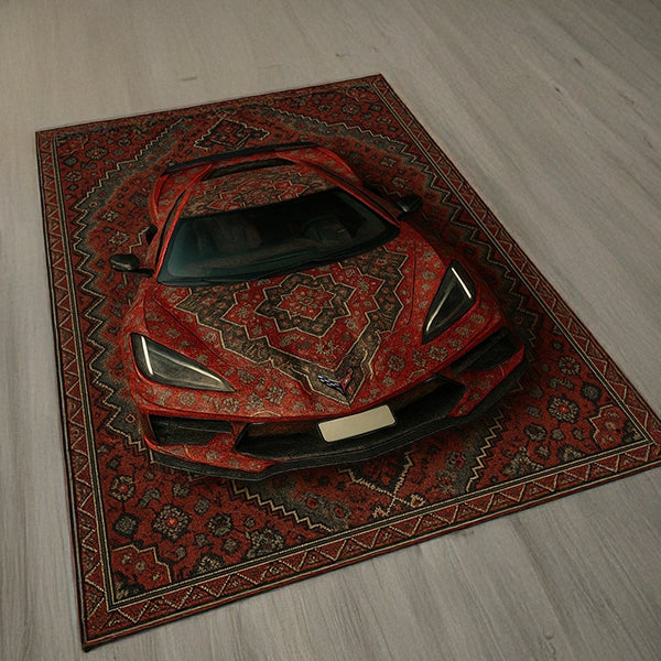 Corvette C8 Car Rug