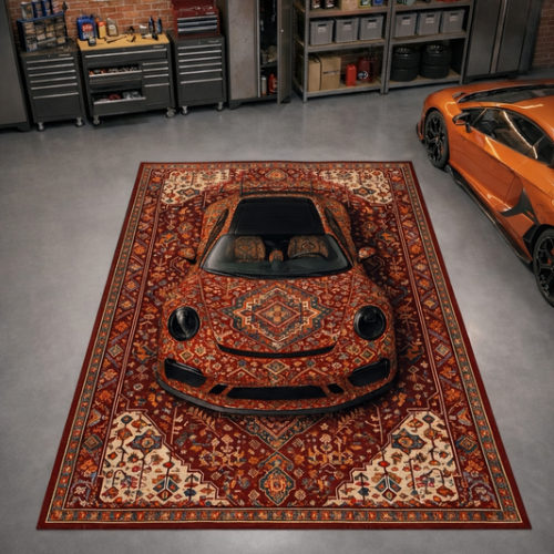 Porsche 911 Car Rug