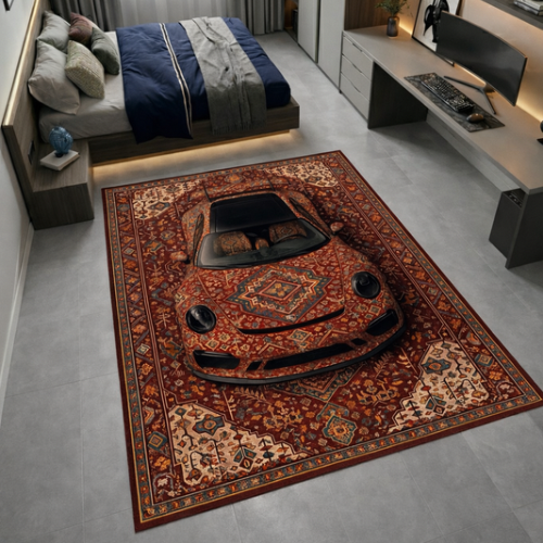 Porsche 911 Car Rug