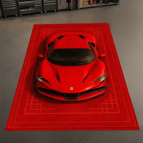 Ferrari SF90 Car Rug